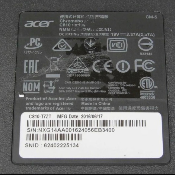 Acer Chromebook 810 13.3” - Picture 4 of 6